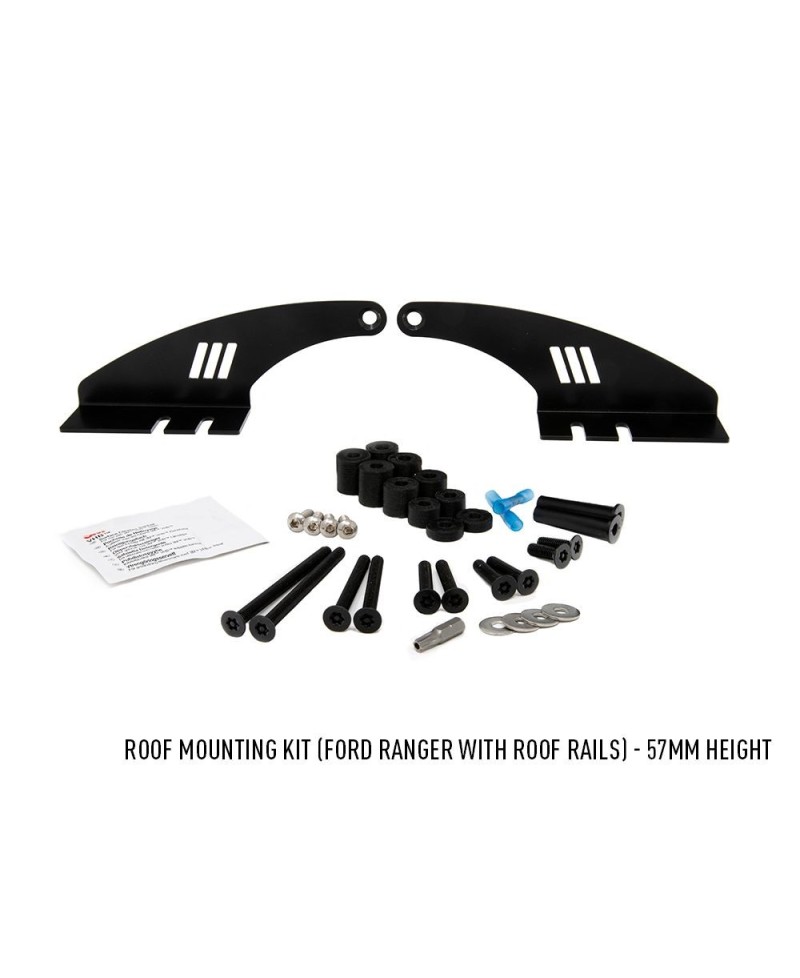 KIT MONTAGE TOIT FORD RANGER (avec rails de toit) - 57mm / P 70mm - T