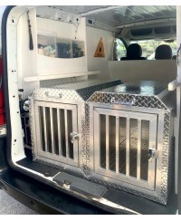 Coffre aluminium pour transport de chien 550 x 850 x 650 mm