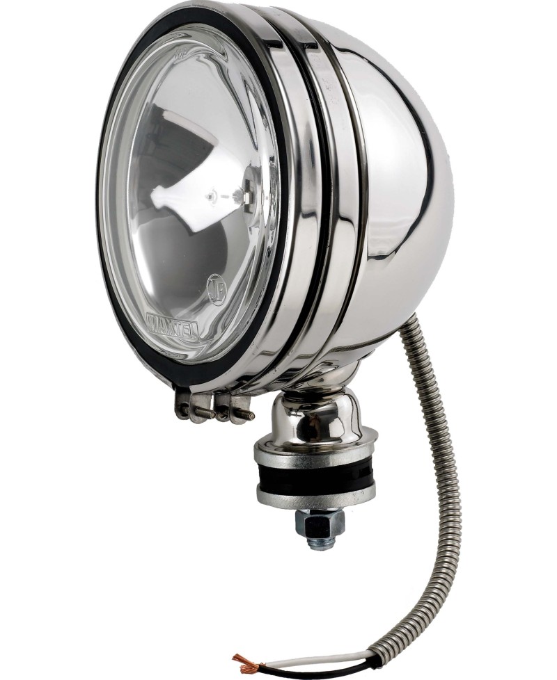 PHARE OFF ROAD 6" INOX 12V 100W & CACHE (res. comp.)
