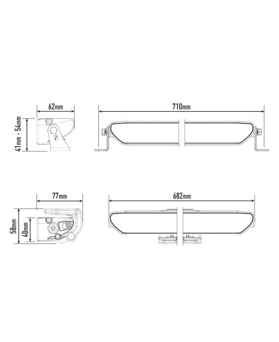 PHARE LED LAZER LINEAR 24 FLOOD