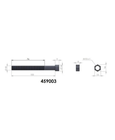 ETOQUIAU LAMES PEDDERS M10x100