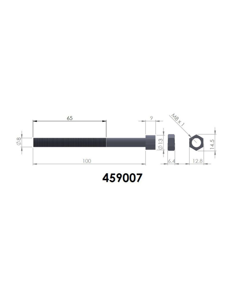 ETOQUIAU LAMES PEDDERS M8x100