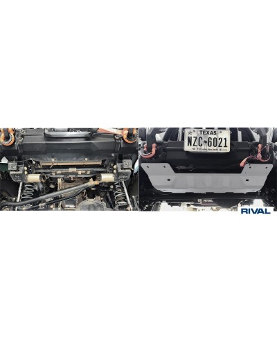 PLAQUE PROTECTION RIVAL BARRE DIRECTION JEEP JK/JL  (bO21)