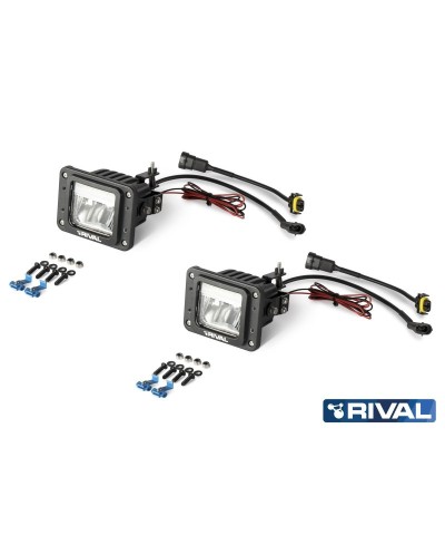 PHARE LED RIVAL ANTI-BROUILLARD + POSITION - PC AV (la paire)  (bQ11)