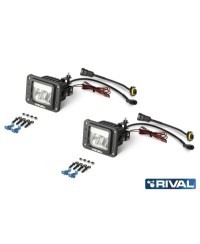 PHARE LED RIVAL ANTI-BROUILLARD + POSITION - PC AV (la paire)  (bQ11)