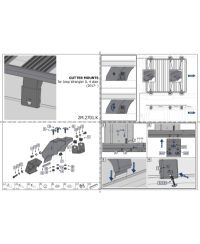 SUPPORT MONTAGE GOUTIERE JEEP WRANGLER JL
