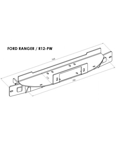 PLATINE TREUIL PC ORIGINE FORD RANGER 2011+
