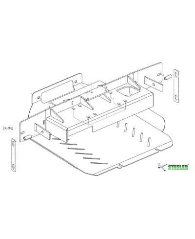 PLATINE TREUIL PC ORIGINE FORD RANGER 2019-2022 (avec Radar Adapt)