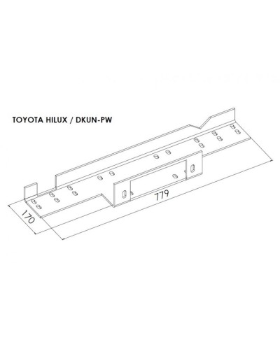 PLATINE TREUIL PC ORIGINE TOYOTA HILUX VIGO 2005-2015