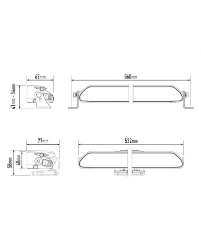 PHARE LED LAZER LINEAR 18 ELITE (DOUBLE E-MARK)