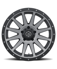 JANTE ICON ALLOYS COMPRESSION TITANIUM 8.5 X 17 5x127 ET6 CB71.6