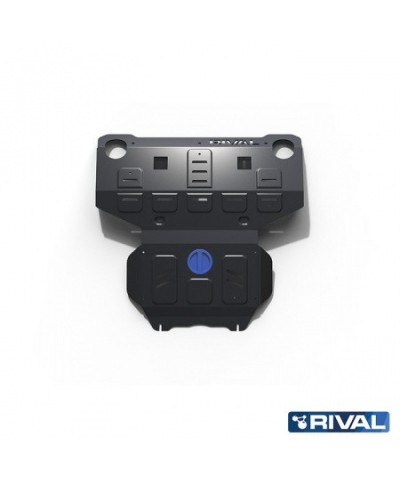 PLAQUE PROTECTION ACIER RIVAL MOTEUR+RADIA TOYOYA HILUX REVO