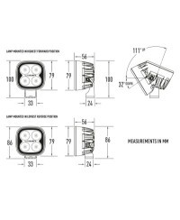 PHARE LED LAZER UTILITY-25 NOIR