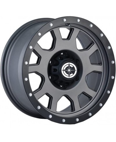 JANTE OC WHEELS 135  MATTE GUN METAL 8x17 6x139.7 ET10 CB106.1