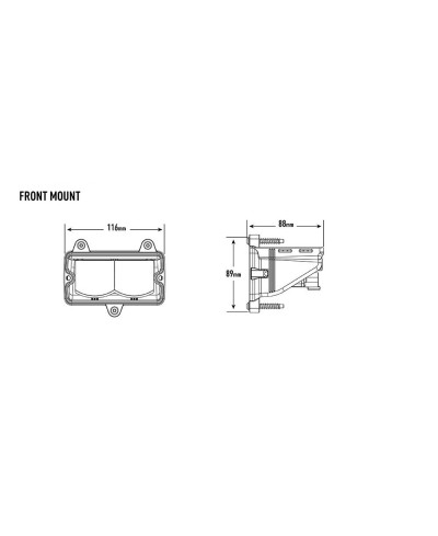 PHARE LED LAZER CARBON-2 DRIVE (GEN3) - Front Mount