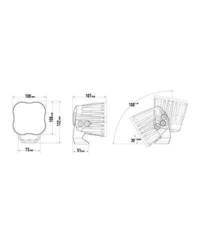 PHARE LED LAZER RACE POD - HYPERSPOT