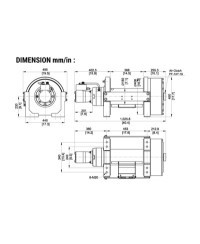TREUIL COME UP HYDRAULIQUE BISON 50 EN/STD (22680KG)