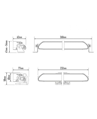 PHARE LED LAZER LINEAR 6 (La paire) & FAISCEAU - KIT CALANDRE 