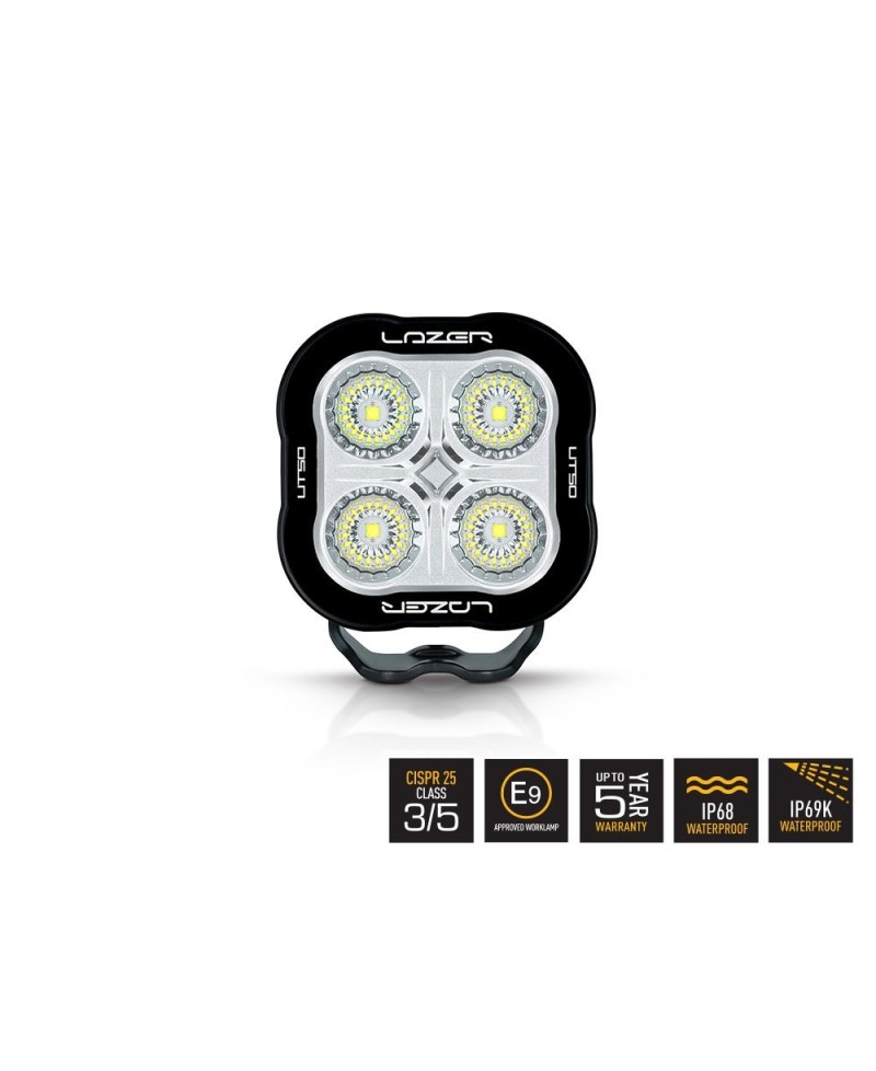 PHARE LED LAZER UTILITY-50 (CISPR 25 CLASSE 5) NOIR