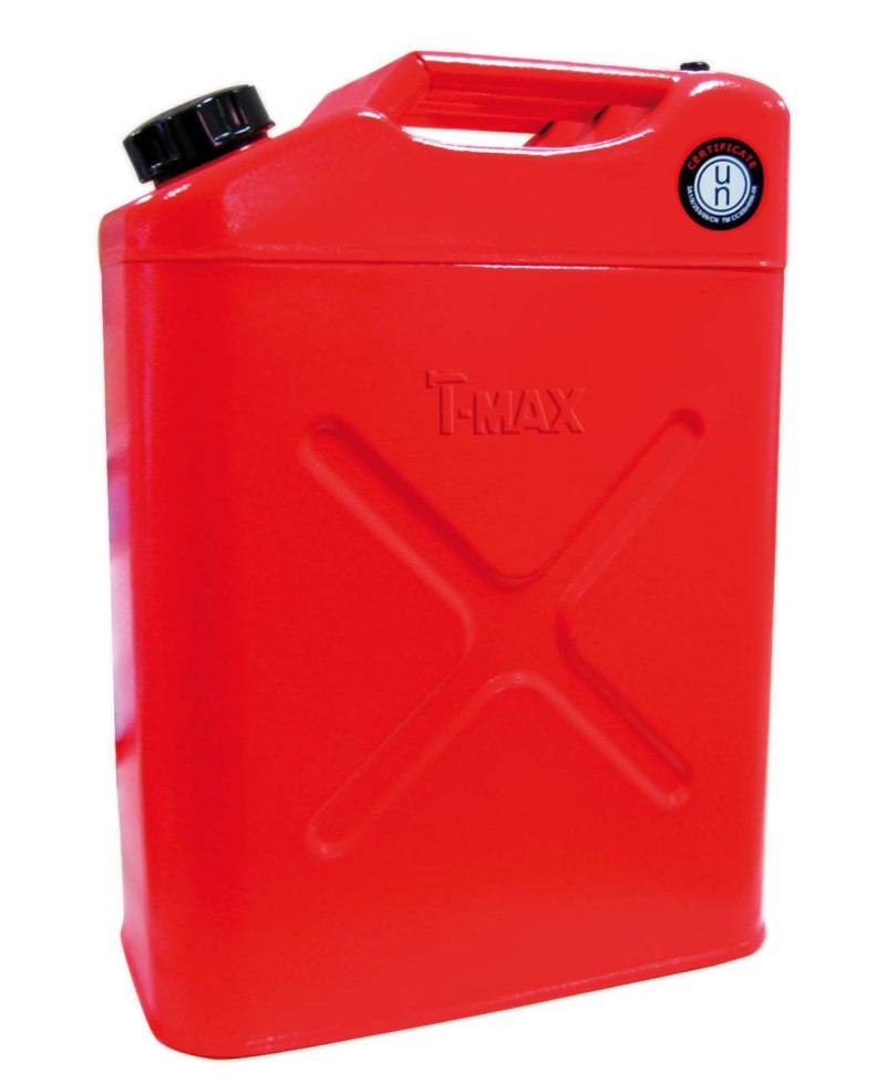 Jerrycan 20L de la marque TMAX, idéal pour stocker et transporter vos carburants en toute sécurité