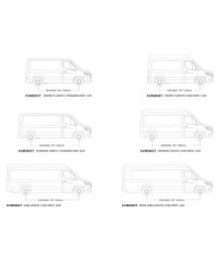 Kit de galerie Slimline II pour le Mercedes-Benz Sprinter 170in/L3/LW