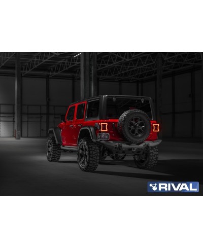 BUMPER REAR RIVAL JEEP WRANGLER JL  (USAGE COMPETITION)  (bN40)