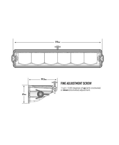 PHARE LED LAZER CARBON-6 DRIVE (GEN 3)