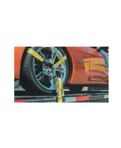 SANGLE ARRIMAGE SPECIALE VEHICULE SUR PLATEAU - 50MM - CERCLAGE ROUE