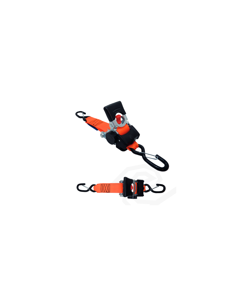 SANGLE ARRIMAGE AUTO-RETRACTABLE CROCH. LINGUET 50mm x 1.8M / LC750kg