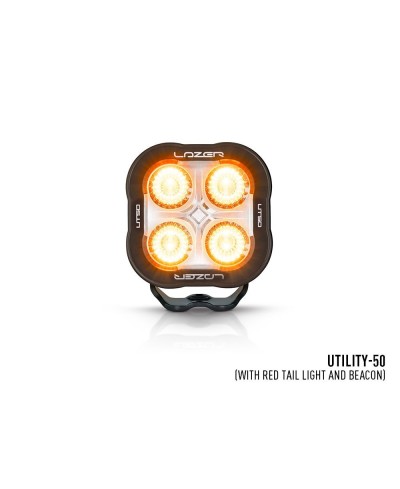 PHARE LED LAZER UTILITY-50 NOIR BEACON & FEUX ROUGE