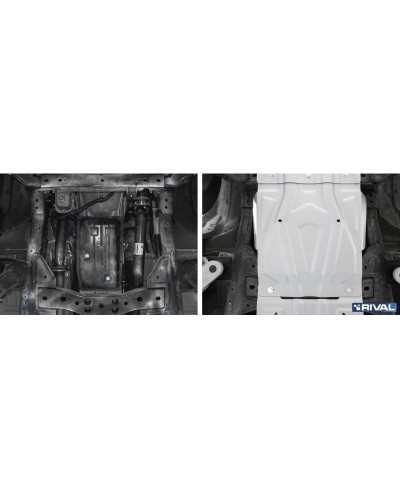 PLAQUE PROTECTION 4 mm RIVAL BOÎTE DE VITESSES FIAT FULLBACK 2016-