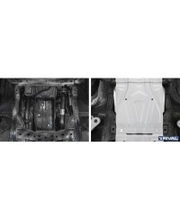 PLAQUE PROTECTION 4 mm RIVAL BOÎTE DE VITESSES FIAT FULLBACK 2016-