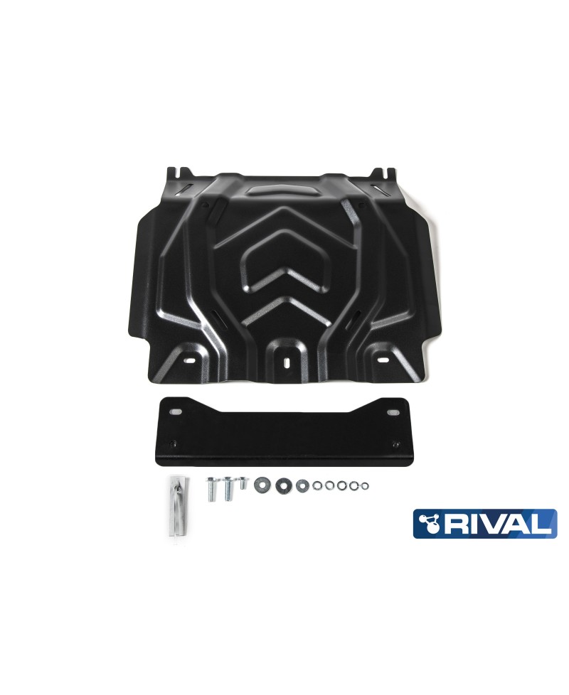 PLAQUE PROTECTION 3 mm RIVAL ACIER MOTEUR FIAT FULLBACK 2016-