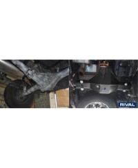 PLAQUE PROTECTION 3 mm RIVAL ACIER DIFFERENTIEL FORD RANGER 2016-2018