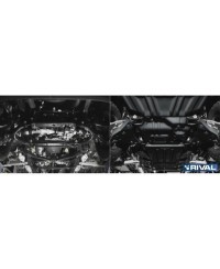 PLAQUE PROTECTION 3 mm RIVAL LEVIERS ACIER FORD RANGER 2022-