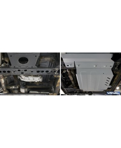 PLAQUE PROTECTION 4 mm RIVAL BOÎTE TRANSFERT NISSAN NAVARA 2015-2021