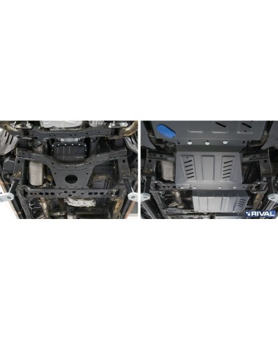 PLAQUE PROTECTION 3 mm RIVAL ACIER BOÎTE DE VITESSES NISSAN NAVARA 2