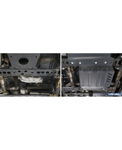 PLAQUE PROTECTION 3 mm RIVAL ACIER BOÎTE TRANSFERT NISSAN NAVARA 201