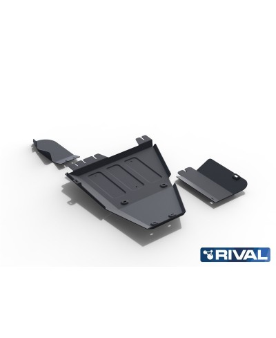 PLAQUE PROTECTION 3 mm RIVAL ACIER BT+ADBLUE+SONDE LAMBDA TOYOTA HILU