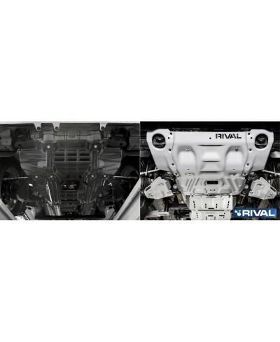 PLAQUE PROTECTION RIVAL MOTEUR+RADIA TOYOYA HILUX REVO