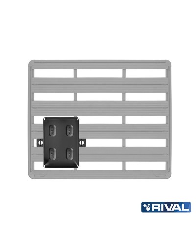 SUPPORT PORTE JERRYCAN DOUBLE POUR GALERIE MODULABLE RIVAL