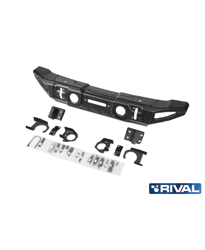 BUMPER FRONT RIVAL JEEP WRANGLER ACIER (USAGE COMPETITION)