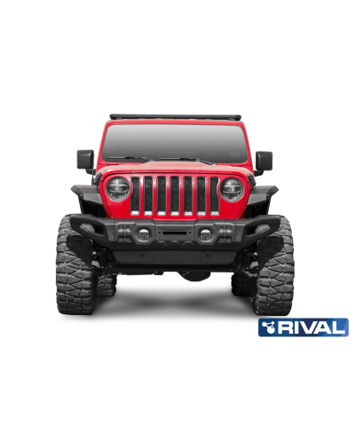 BUMPER FRONT RIVAL JEEP WRANGLER ACIER (USAGE COMPETITION)