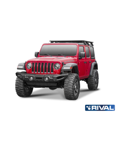 BUMPER FRONT RIVAL JEEP WRANGLER ACIER (USAGE COMPETITION)
