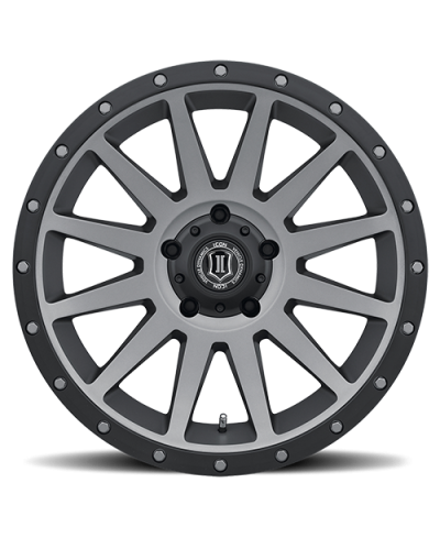 JANTE ICON ALLOYS COMPRESSION TITANIUM 8.5 X 17 5x127 ET6 CB71.6