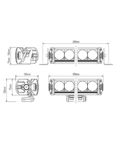 PHARE LED LAZER TRIPLE-R 12 (1250) Gen2 Smartview