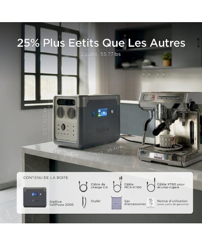 BigBlue 2500W Générateur Électrique Portable