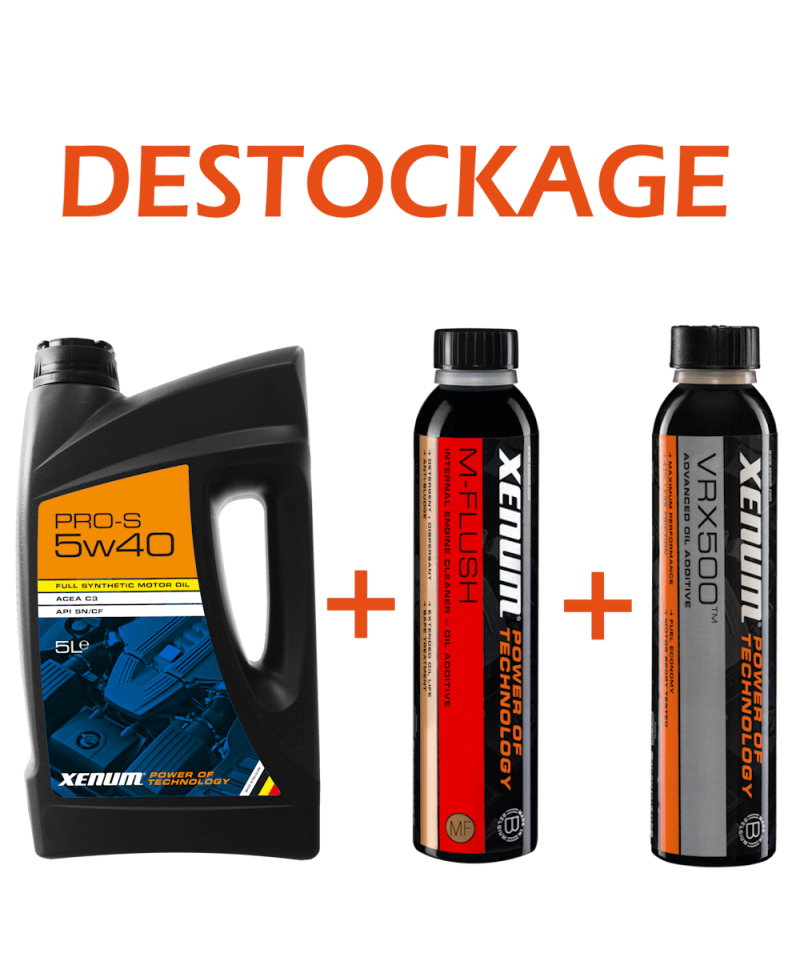 DESTOCKAGE PRO S 5W40 5L + VRX 500 + M-FLUSH