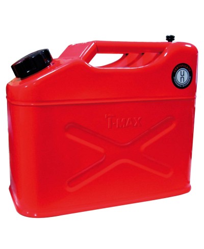 Jerrican 10L TMAX en acier galvanisé - Compact et robuste pour vos besoins en carburant.