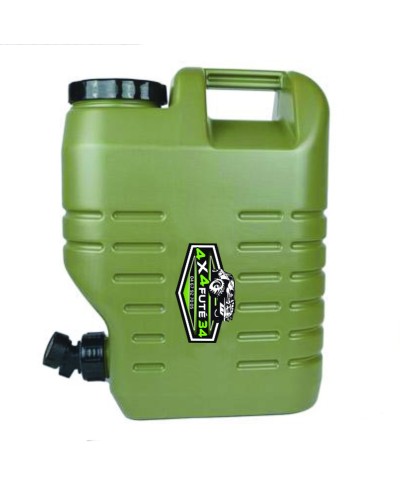 Bidon d'eau de 12 litres pour le camping, vanlife, raid ou voyage. Qualité alimentaire